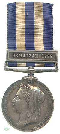 Egyptian Medal, 1888