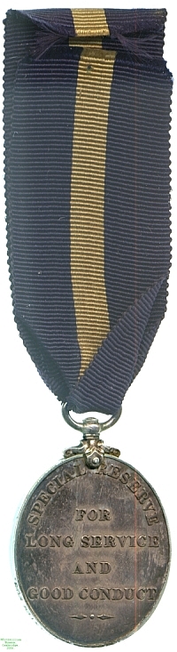 Special Reserve Long Service & Good Conduct Medal, 1908-1910