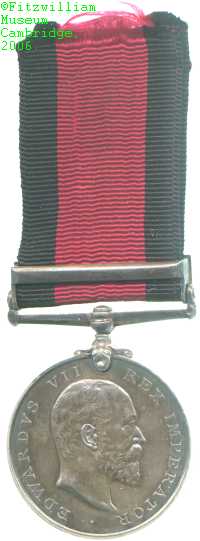 Natal Rebellion Medal, 1907