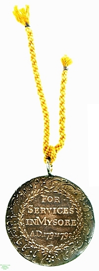 Mysore Campaign Medal, 1793