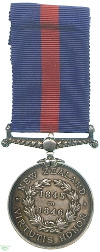 New Zealand Medal (1845 to 1846), 1869