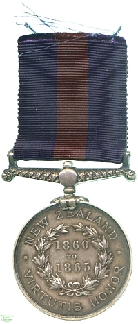 New Zealand Medal (1860 to 1865), 1869