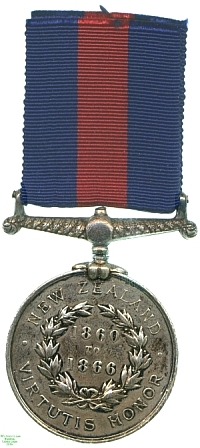 New Zealand Medal (1860 to 1866), 1869