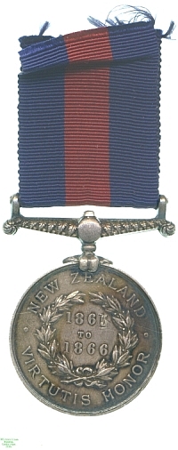 New Zealand Medal (1861 to 1866), 1869