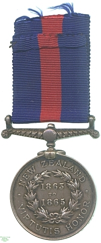 New Zealand Medal (1863 to 1865), 1869