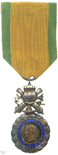 Médaille Militaire (2nd type), 1870-1915