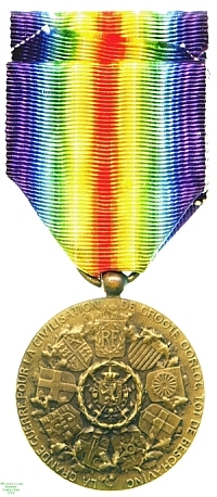 Victory Medal 1914-1919 (Belgian), 1919