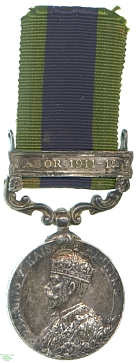 Indian General Service Medal, 1912