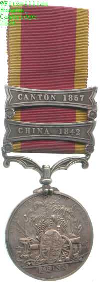 Second China War Medal, 1861
