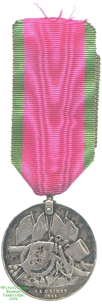 Turkish Crimean Medal (France), 1856