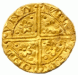 Reverse of Henry III's gold penny of 1257-58