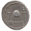 Image of reverse of Ides of March denarius