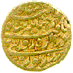Image of obverse of gold rupee of Jahangir