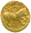 Image of reverse gold rupee of Jahangir