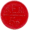 Image of the obverse of a College token, St Edmund Hall, Oxford University