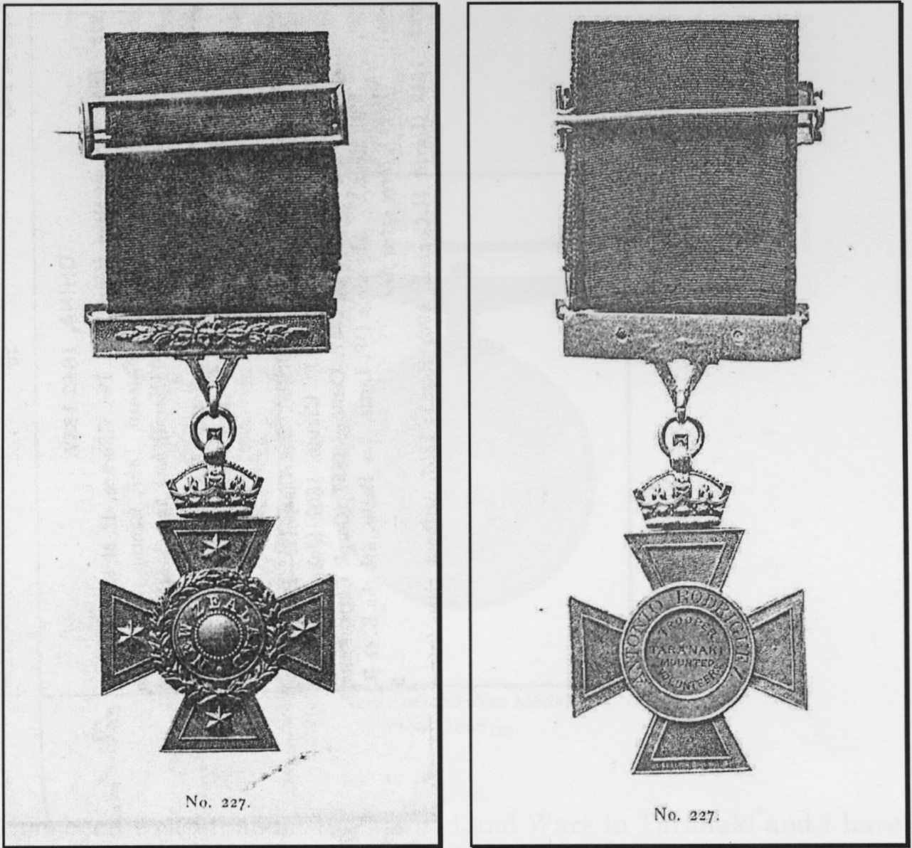 Illustration of Rodriquez's New Zealand Cross from the auction catalogue of the Sotheby's sale of 1910