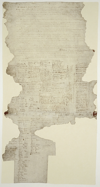 First sheet of the Treaty of Waitangi